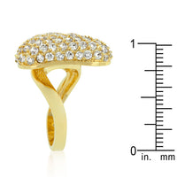 Bow Tie Pave Cubic Zirconia Ring