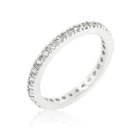 Delicate Cubic Zirconia Eternity Ring