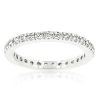 Delicate Cubic Zirconia Eternity Ring