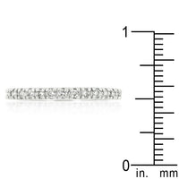 Delicate Cubic Zirconia Eternity Ring