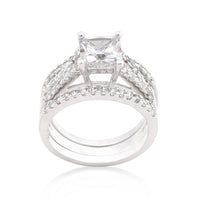 Princess Cut Triple Bridal Set