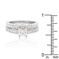 Princess Cut Filigree Bridal Set