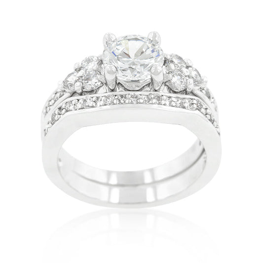 Triple Stone Engagement Ring