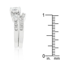 Triple Stone Engagement Ring Set