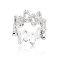 Cubic Zirconia Oval Ring