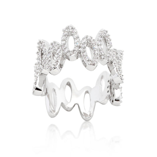 Cubic Zirconia Oval Ring