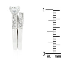 Filigree Cubic Zirconia Engagement Set