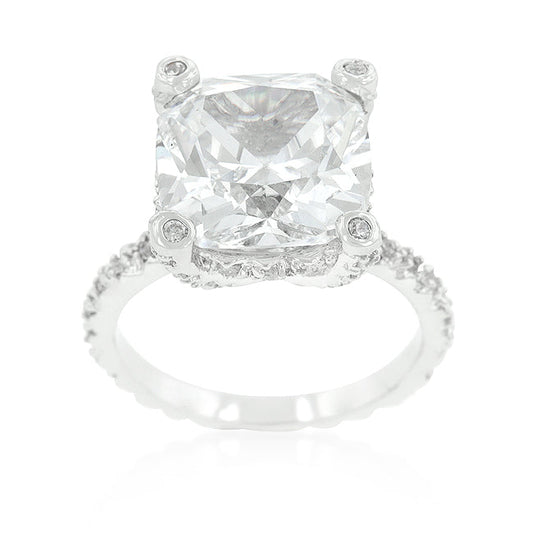Brilliant Cushion Engagement Ring