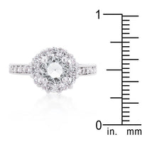 Bella Clear Birthstone Engagement Ring