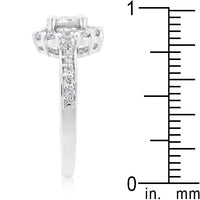 Bella Clear Birthstone Engagement Ring
