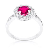 Bella Pink Birthstone Engagement Ring