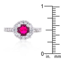 Bella Pink Birthstone Engagement Ring