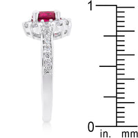 Bella Pink Birthstone Engagement Ring