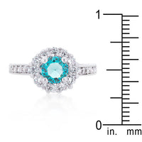 Bella Birthstone Engagement Ring, Blue