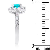 Bella Blue Birthstone Engagement Ring
