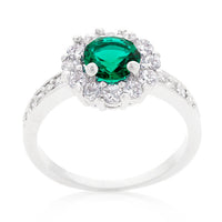 Bella Green Birthstone Engagement Ring