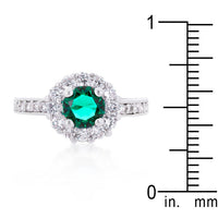 Bella Green Birthstone Engagement Ring