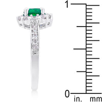 Bella Green Birthstone Engagement Ring