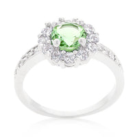 Bella Green Birthstone Engagement Ring
