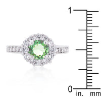 Bella Green Birthstone Engagement Ring