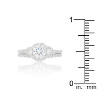 Fancy Rhodium Wedding Set