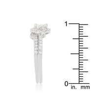 Fancy Rhodium Wedding Set