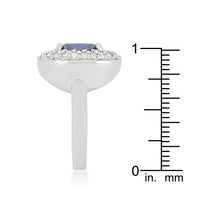 Lavender Cushion Micropave Cocktail Ring