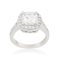 Halo Cushion Cut Engagement Ring