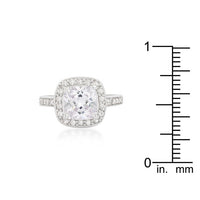 Halo Cushion Cut Engagement Ring