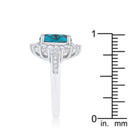 Chrisalee 3ct Crystal Rhodium Classic Ring