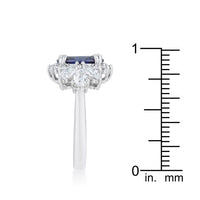 Krizia 4.2ct Tanzanite Crystal Rhodium Classic Ring