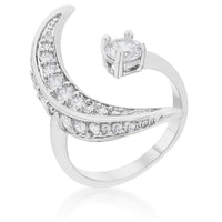 Luna .75ct Crystal Rhodium Delicate Ring