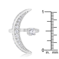 Luna .75ct Crystal Rhodium Wrap Ring