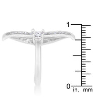 Luna .75ct Crystal Rhodium Delicate Ring