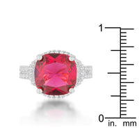 Charlene Ruby Crystal Statement Ring