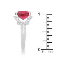 Charlene Ruby Crystal Statement Ring