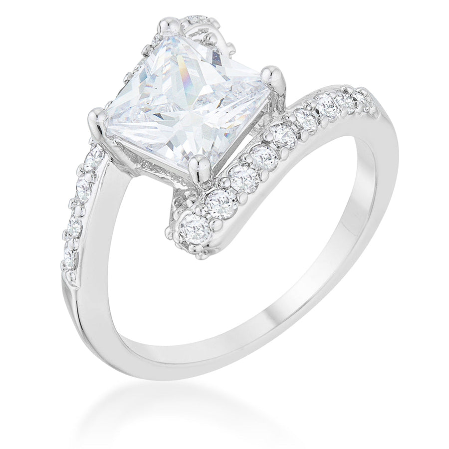 Caroline 2.3ct Crystal Rhodium Statement Ring
