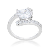 Caroline 2.3ct Crystal Rhodium Statement Ring