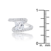 Caroline 2.3ct Crystal Rhodium Statement Ring