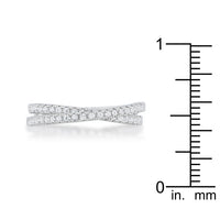 Mara Intertwined 0.4ct Crystal Rhodium Ring