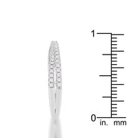 Mara Intertwined 0.4ct Crystal Rhodium Ring