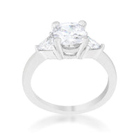 Shonda Cushion Clear Crystal Statement Ring