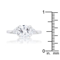 Shonda Cushion Clear Crystal Statement Ring