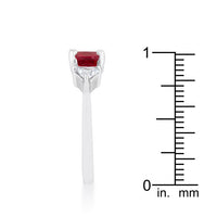 Shonda Garnet Cushion Statement Ring