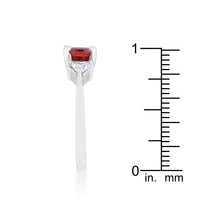 Shonda 1.8ct Ruby Crystal Cushion Statement Ring