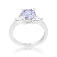 Shonda Lavender Crystal Cushion Statement Ring