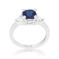 Shonda Sapphire Cushion Crystal Ring