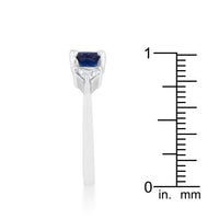 Shonda Sapphire Cushion Crystal Ring