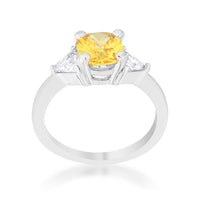 Shonda 1.8ct Canary Crystal Cushion Statement Ring