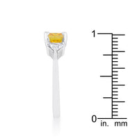 Shonda 1.8ct Canary Crystal Cushion Statement Ring
